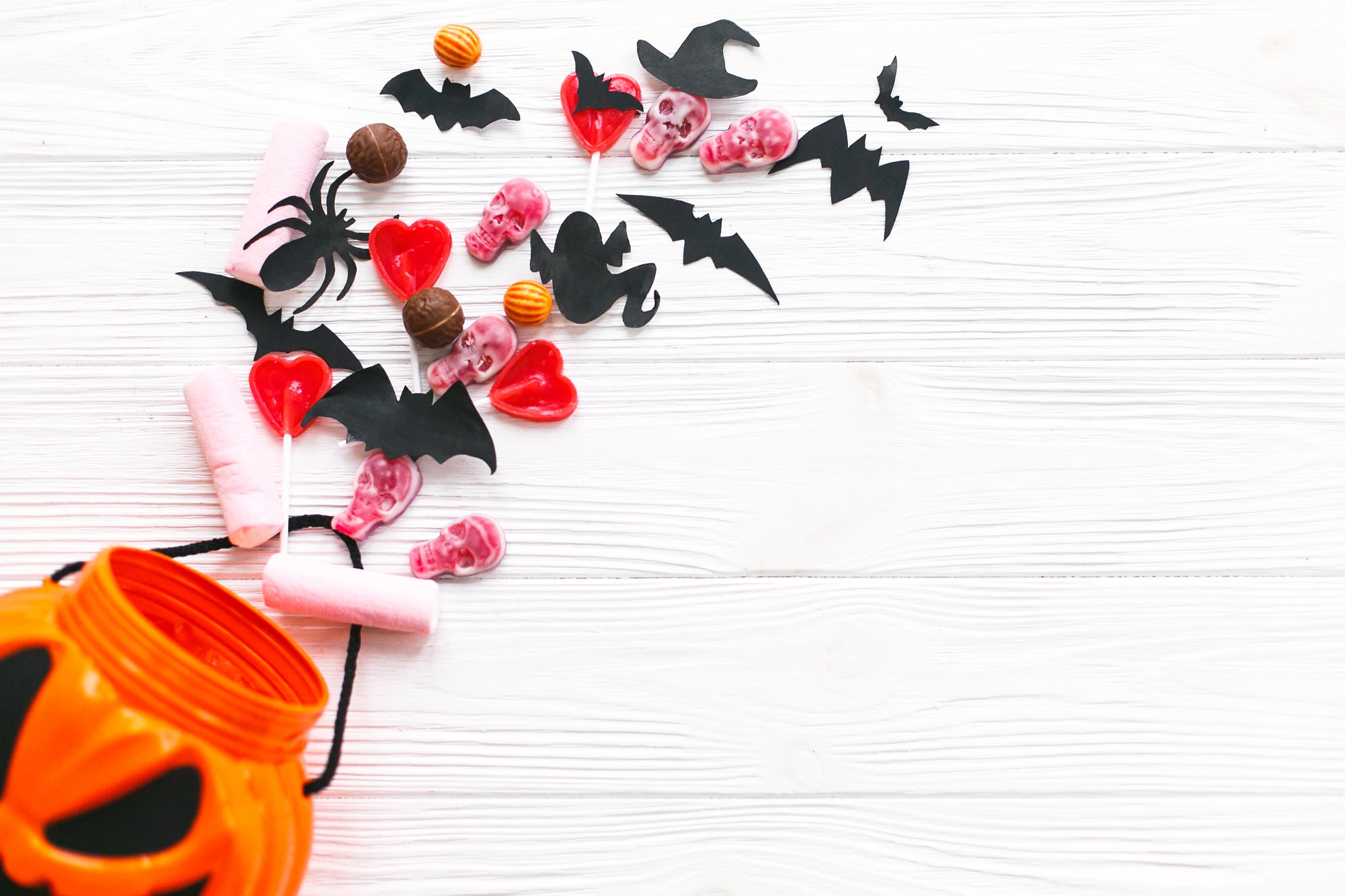 Halloween flat lay